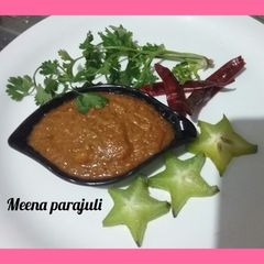 A picture of Amrakh ki khatti mithi chutney.