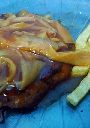 Foto resep Steak tempe saus jamur