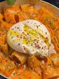 Pasta con burrata
