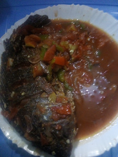 A picture of Stewed tilapia fish#localfoodcontest_Kakamega.