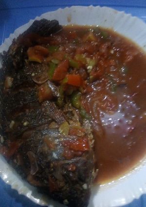 A picture of Stewed tilapia fish#localfoodcontest_Kakamega.