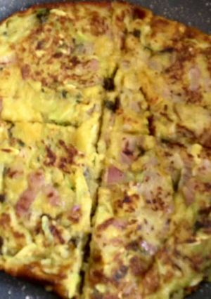 A picture of Bottle Gourd pancake.