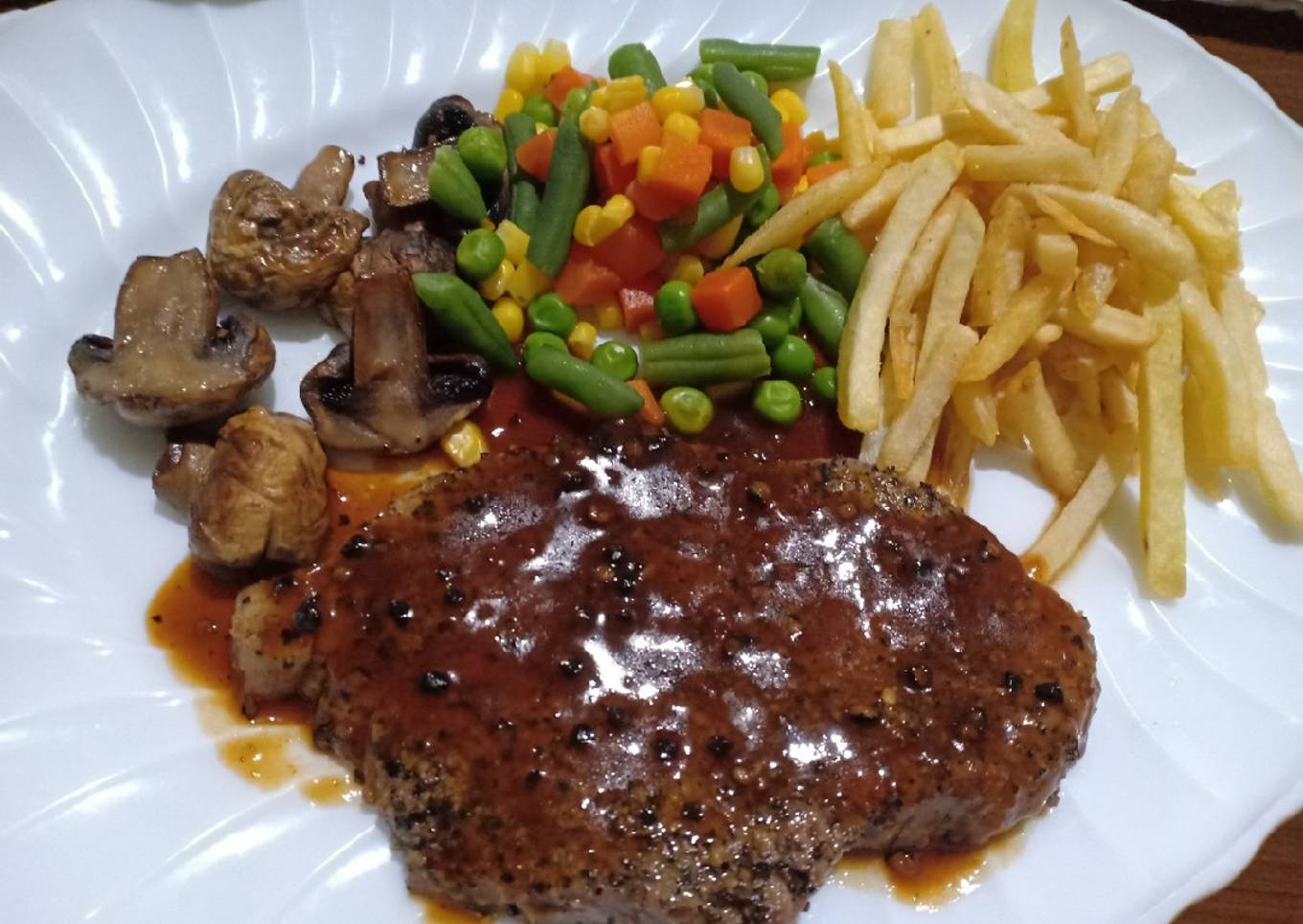 Steak sapi blackpepper super gampang dan enak #SiapRamadhan