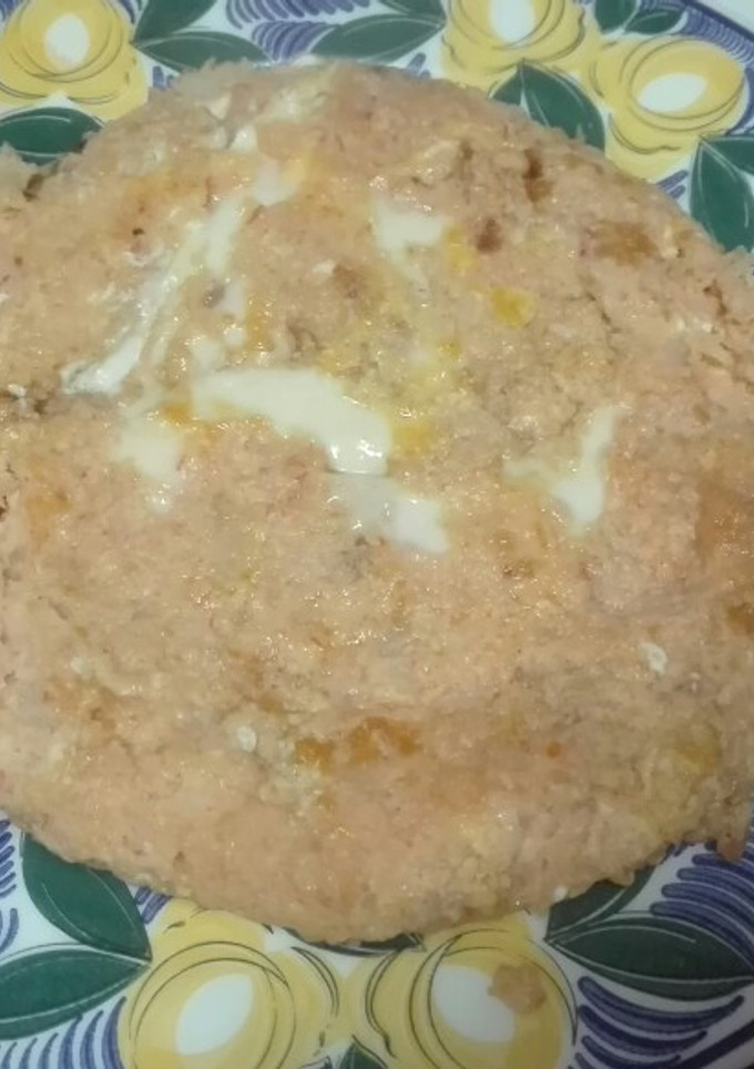 Una foto de Tortilla de puré con tomate