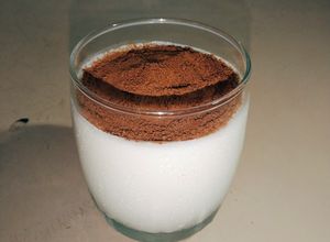 Hình của món Sữa chua đánh đá cacao.