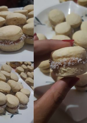 Una foto de Alfajores de maicena y harina tipo 000