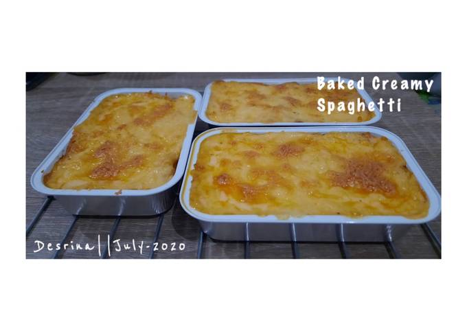 Spaghetti Bakar (Baked Creamy Spaghetti)