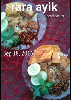 Foto resep Nasi pecel darurat