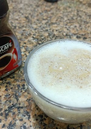A picture of Hand beaten fluffy coffee.