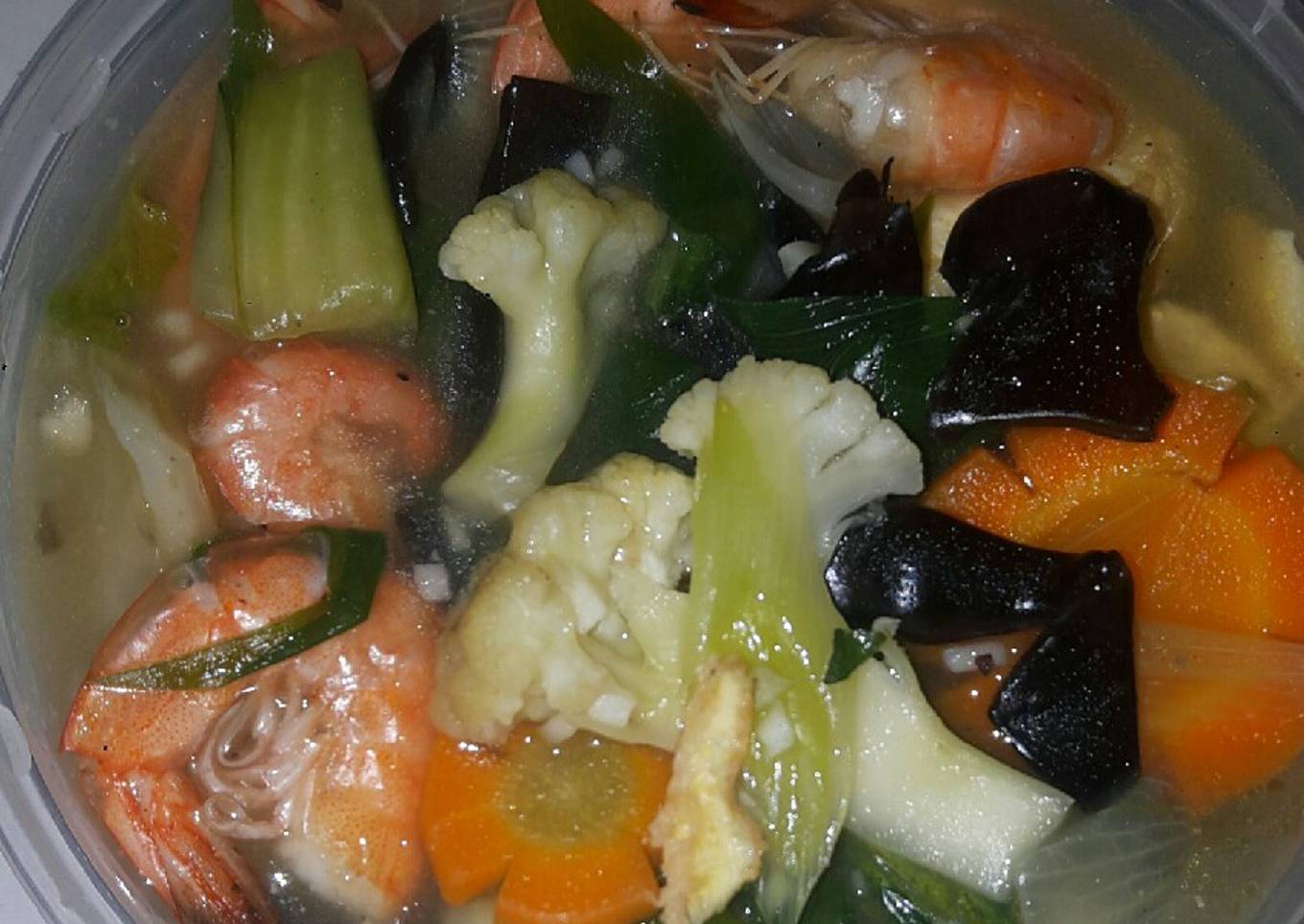 Sapo tahu jamur udang
