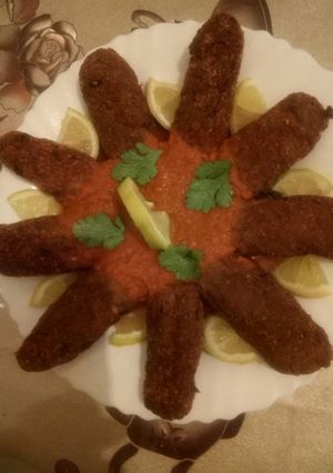 صورة لوصفة كفتة السمك بالصلصة الحمراء 🍅
