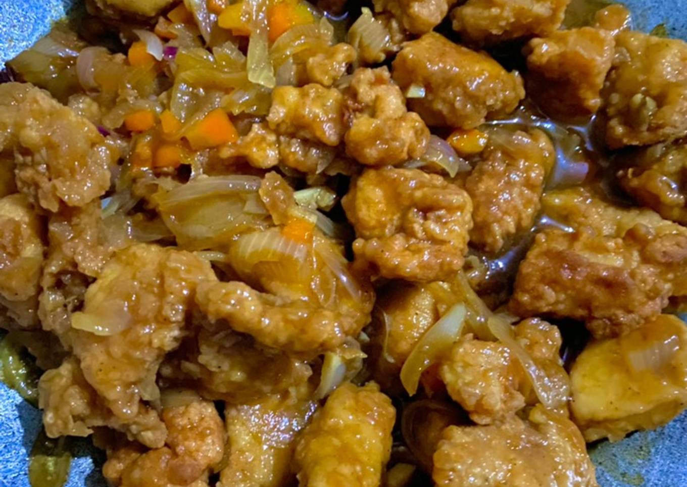 Ayam popcorn saus tiram Simple & Mantulll