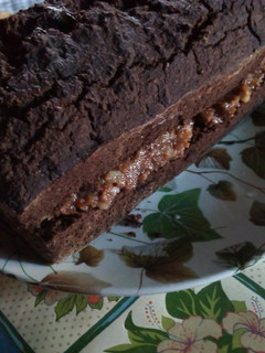 Una foto de Budín de chocolate integral relleno (vegan, oil-free)!