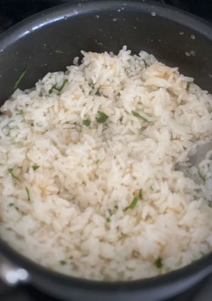Una foto de Arroz de cilantro y lima!