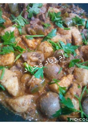 صورة لوصفة كلى ومخاصي الخروف مشرملين
