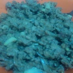 Spicy rosemary minced meat A picture of Spicy rosemary minced meat.