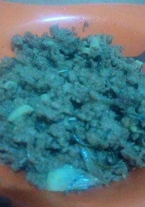 A picture of Spicy rosemary minced meat.