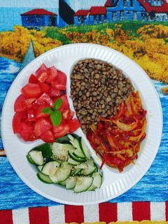 Una foto de Lentejas con verduras