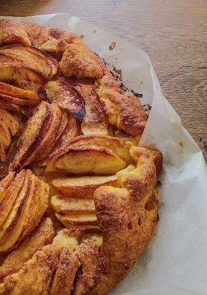 Une photo de Tarte rustique pommes