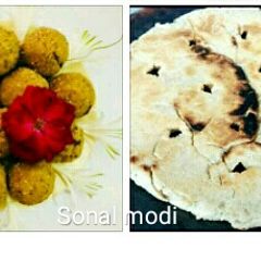 A picture of Bhakri na ladoo.