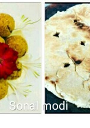 A picture of Bhakri na ladoo.