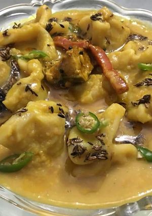 A picture of Daal ki Duhlan(daal dhokli).