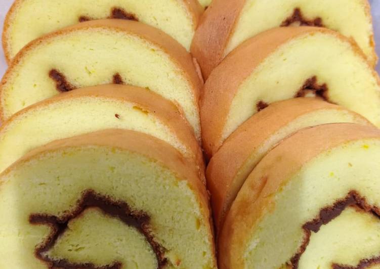 Resep Bolu gulung vanilla Anti Gagal