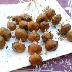A picture of Baked Mushrooms.