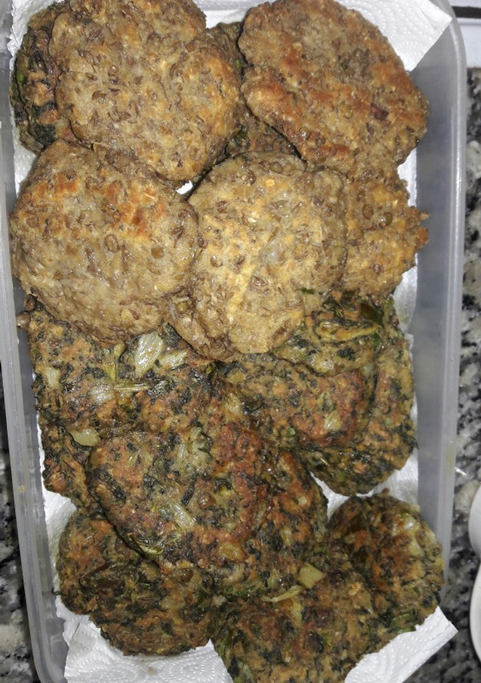 Una foto de Hamburguesas de acelga con lentejas