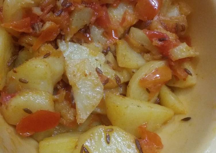 Recipe of Ultimate Jeera Aloo