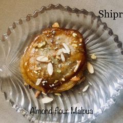 A picture of Almond Malpua.