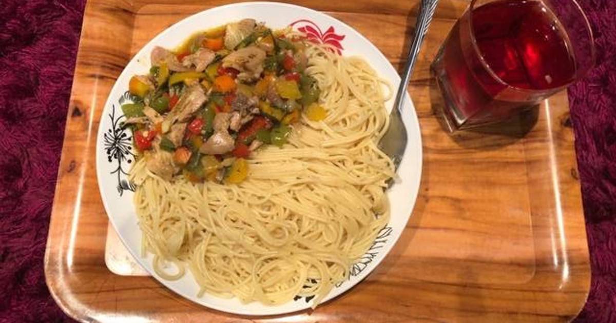 Chicken curry with pasta Recipe by Prima Donna - Cookpad