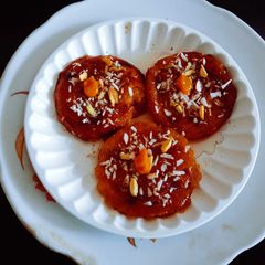 A picture of Super soft delicious mango Malpua.