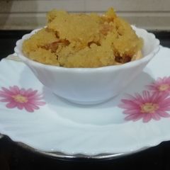 A picture of Sooji Halwa for Ashtami Pujan.
