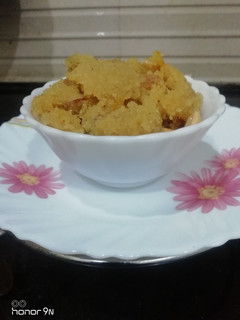 A picture of Sooji Halwa for Ashtami Pujan.