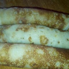 A picture of Banana pancakes,.