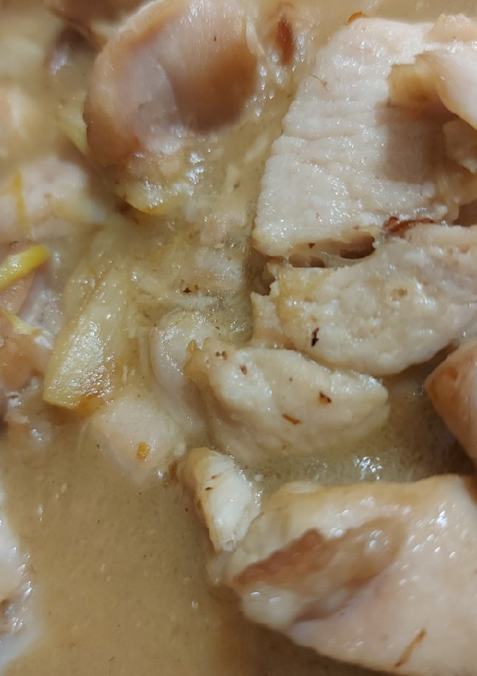 Una foto de Pollo al whisky
