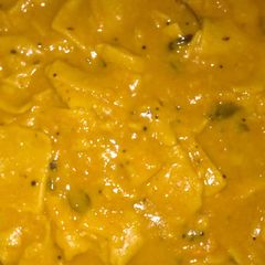 A picture of Dal dhokli.