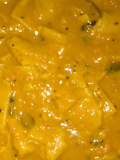 A picture of Dal dhokli.