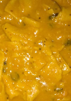 A picture of Dal dhokli.
