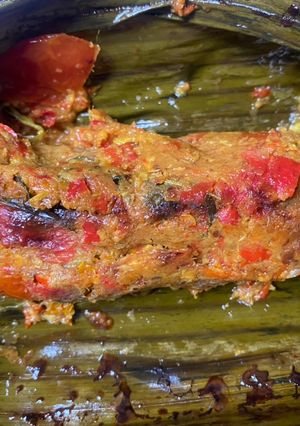 Foto resep Pepes Bakar Ayam Kemangi Pedas