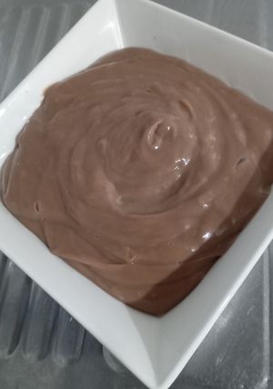 Una foto de Crema de chocolate