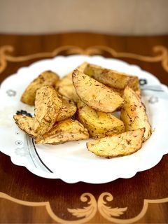 عکسی از دستور سیب زمینی تنوری با پوست 🥔 (در فر یا سولاردام)