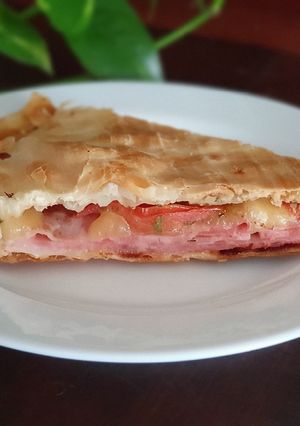 Una foto de Tarta de jamón y queso a mi manera