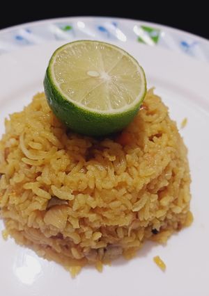 A picture of Masala bhat.