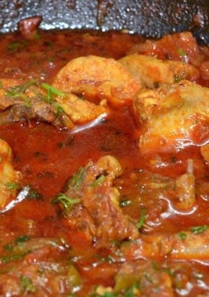 A picture of Gravy chicken(punjabi style).