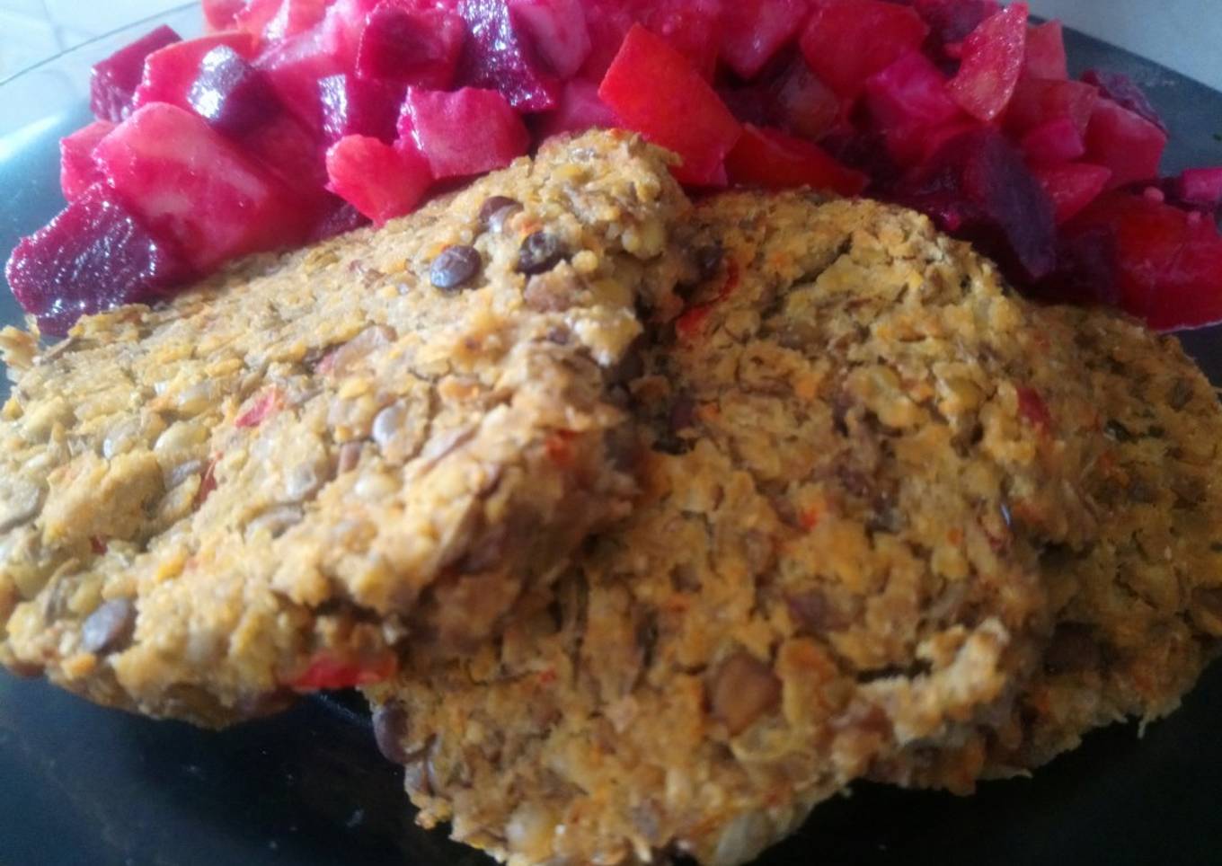 Hamburguesa de lentejas