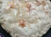 Una foto de tarta salada