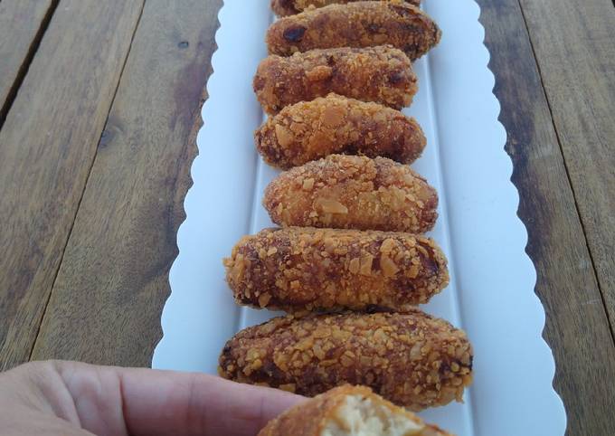 Croquetas De Queso De Cabra Y Cebolla Caramelizada Receta De Guabinos D ...