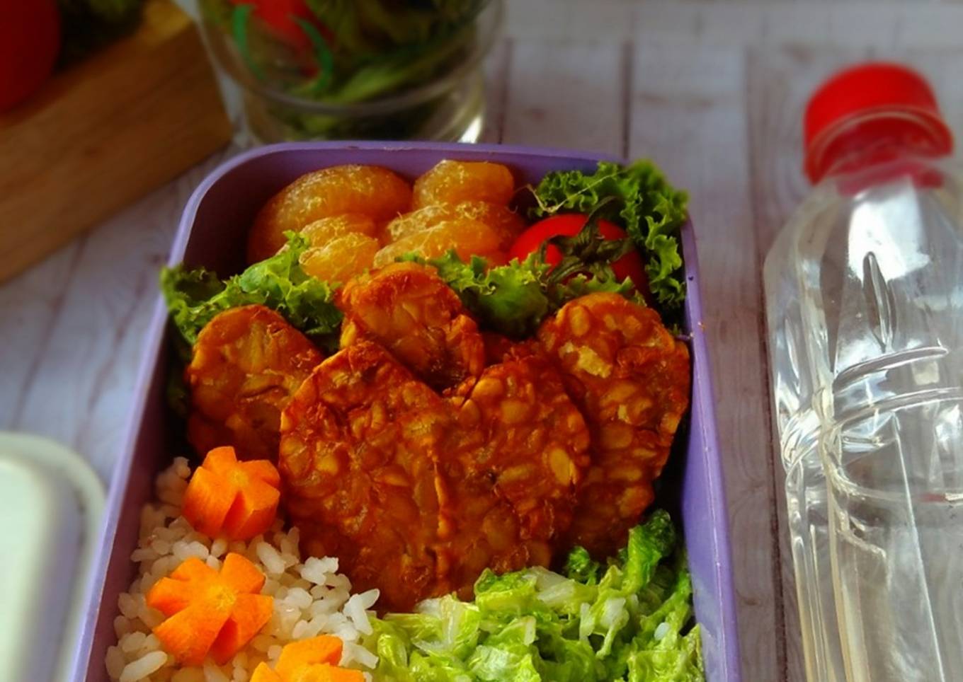 Bekal Anak, Sayur dan Tempe, Unik, enak sederhana